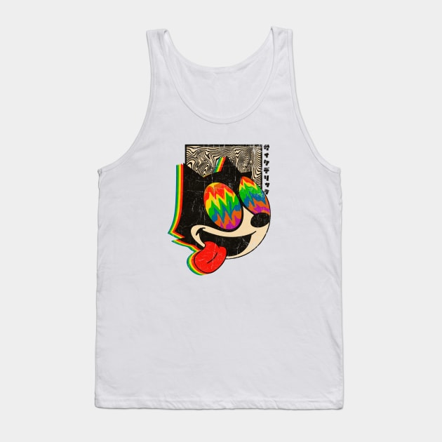 Trippy Felix the cat Tank Top by OniSide